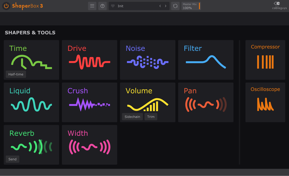ShaperBox 3 Main Interface